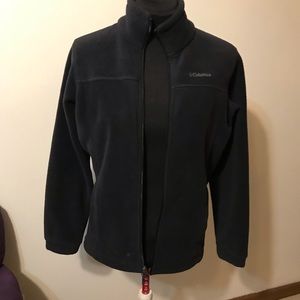 Colombia Fleece Jacket Black zip front size L